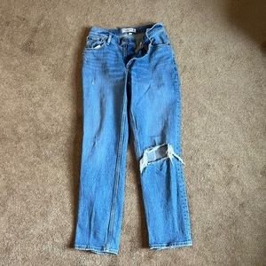 The 90s straight low rise jeans